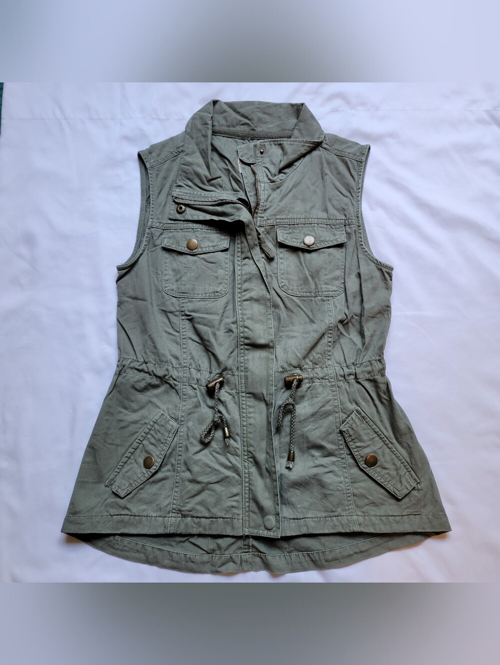 Ashley By 26 International Utility Collection Women’s Green Vest Size Small